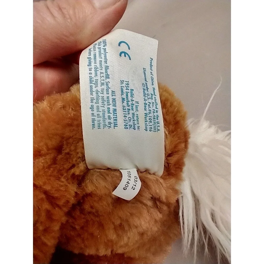 Build-A-Bear Workshop Pawsome Pony Clydesdale Horse Plush BAB Brown White